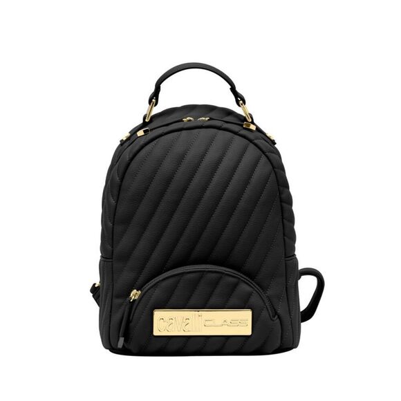 Cavalli Class ISCHIA Black Small Fashion Backpack